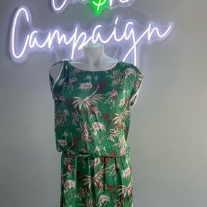 Vintage silk print dress